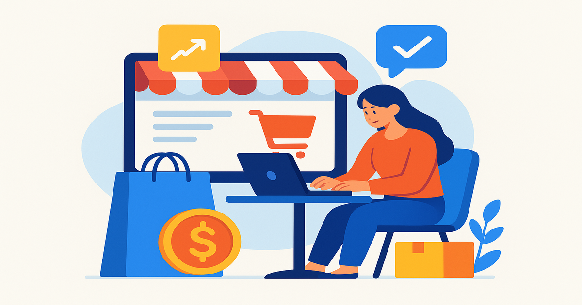 E-commerce за малък бизнес: старт с минимален бюджет — илюстрация