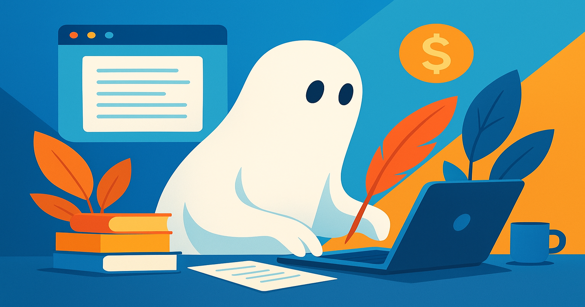 Ghostwriting: скритата фрийланс ниша с високи доходи — илюстрация