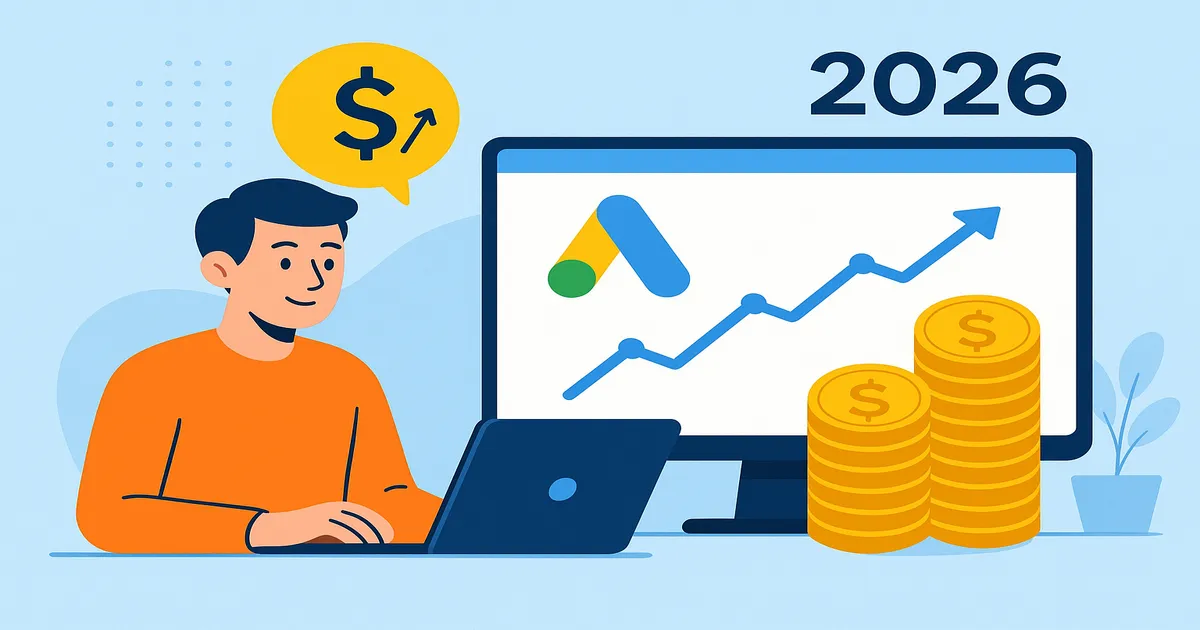 Google Ads управление: колко печелят фрийлансърите през 2026 — илюстрация