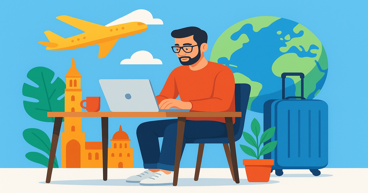 Работа от чужбина: пълен digital nomad гайд за българи — илюстрация