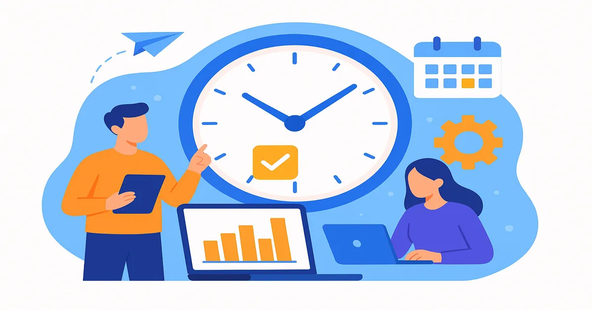 Time tracking: защо е важен и кои инструменти да ползваш — илюстрация