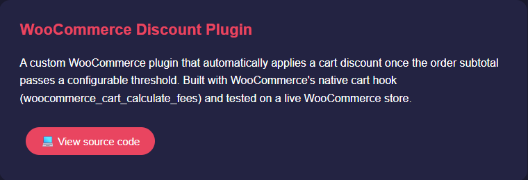 WooCommerce Discount Plugin