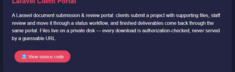 Laravel Client Portal