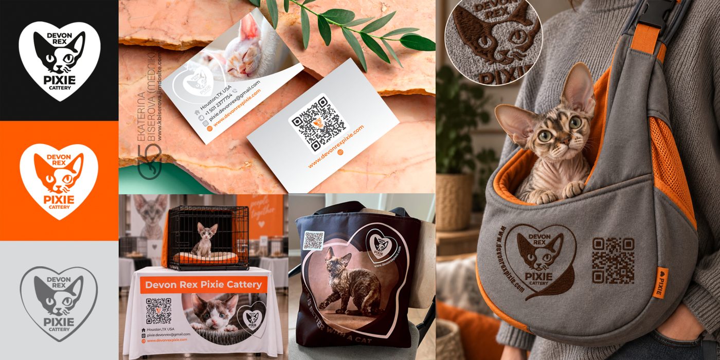 DEVON REX PIXIE CATTERY — бранд идентичност